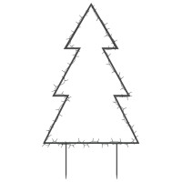 vidaXL Christmas Light Decoration with Spikes Tree 80 LEDs 23.6