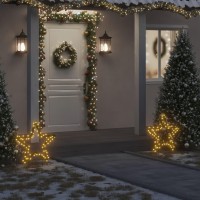 vidaXL Christmas Light Decoration with Spikes Star 80 LEDs 23.6