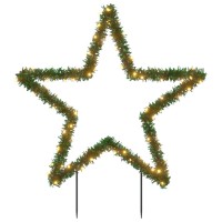 vidaXL Christmas Light Decoration with Spikes Star 80 LEDs 23.6