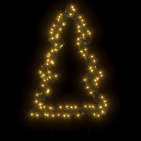 vidaXL Christmas Light Decoration with Ground Spikes Tree 115 LEDs 35.4