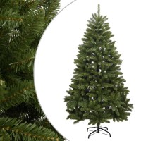 vidaXL Artificial Hinged Christmas Tree with Stand Green 70.9