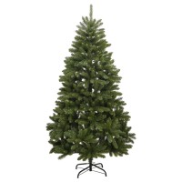 vidaXL Artificial Hinged Christmas Tree with Stand Green 70.9