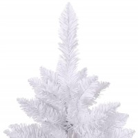 vidaXL Artificial Hinged Christmas Tree with Stand White 59.1