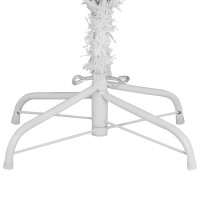 vidaXL Artificial Hinged Christmas Tree with Stand White 70.9