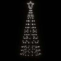 vidaXL Christmas Tree Light with Spikes 220 LEDs Cold White 70.9