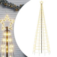 vidaXL Christmas Tree Light with Spikes 570 LEDs Warm White 118.1