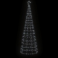 vidaXL Christmas Tree Light with Spikes 570 LEDs Cold White 118.1