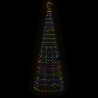 vidaXL Christmas Tree Light with Spikes 570 LEDs Colorful 118.1