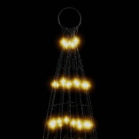 vidaXL Christmas Tree Light on Flagpole 1534 LEDs Warm White 196.9