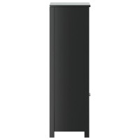 vidaXL Bathroom Cabinet BERG Black 15.7