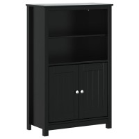 vidaXL Bathroom Cabinet BERG Black 27.4