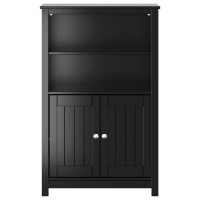 vidaXL Bathroom Cabinet BERG Black 27.4