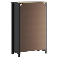 vidaXL Bathroom Cabinet BERG Black 27.4