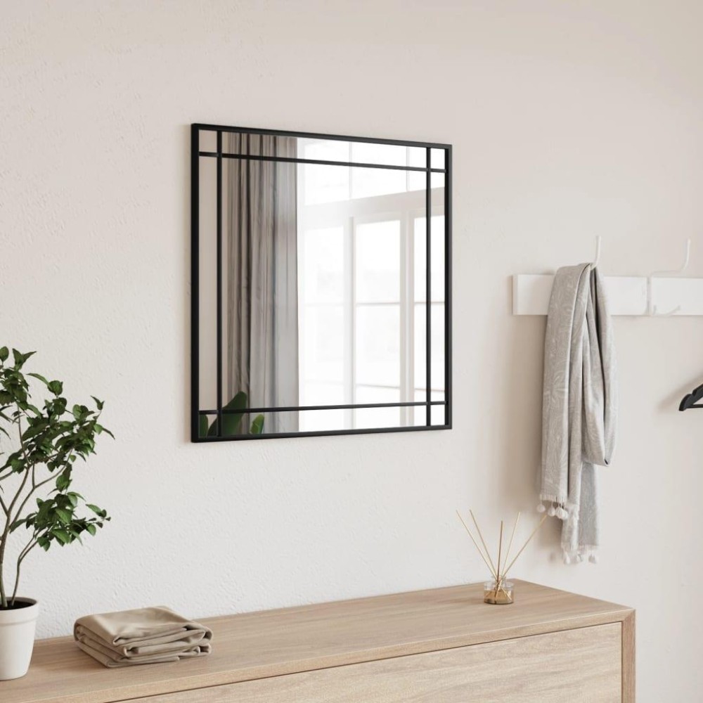 vidaXL Wall Mirror Black 19.7