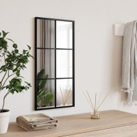 vidaXL Wall Mirror Black 11.8