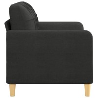 vidaXL 2-Seater Sofa Black 47.2