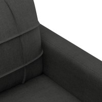 vidaXL 2-Seater Sofa Black 47.2