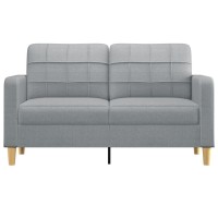 vidaXL 2-Seater Sofa Light Gray 55.1