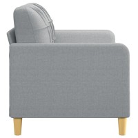 vidaXL 2-Seater Sofa Light Gray 55.1