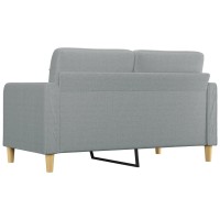 vidaXL 2-Seater Sofa Light Gray 55.1