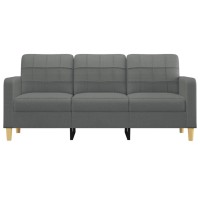 vidaXL 3-Seater Sofa Dark Gray 70.9