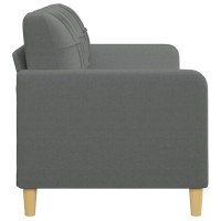 vidaXL 3-Seater Sofa Dark Gray 70.9