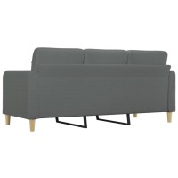 vidaXL 3-Seater Sofa Dark Gray 70.9