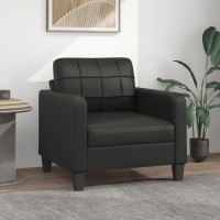 Vidaxl Sofa Chair Black 23.6 Faux Leather