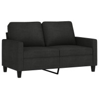 vidaXL 2-Seater Sofa Black 47.2