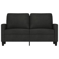 vidaXL 2-Seater Sofa Black 47.2