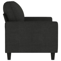 vidaXL 2-Seater Sofa Black 47.2