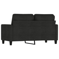 vidaXL 2-Seater Sofa Black 47.2