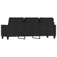 vidaXL 3-Seater Sofa Black 70.9