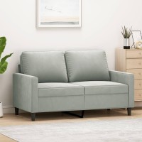 vidaXL 2-Seater Sofa Light Gray 47.2