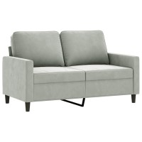 vidaXL 2-Seater Sofa Light Gray 47.2