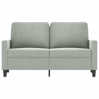 vidaXL 2-Seater Sofa Light Gray 47.2