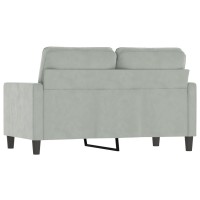 vidaXL 2-Seater Sofa Light Gray 47.2