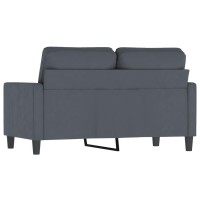 vidaXL 2-Seater Sofa Dark Gray 47.2