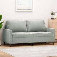 vidaXL 2-Seater Sofa Light Gray 55.1