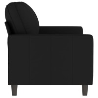 vidaXL 2-Seater Sofa Black 55.1