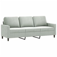 vidaXL 3-Seater Sofa Light Gray 70.9