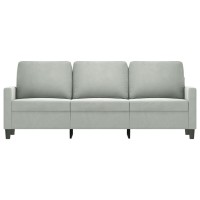 vidaXL 3-Seater Sofa Light Gray 70.9