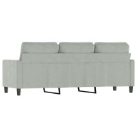 vidaXL 3-Seater Sofa Light Gray 70.9