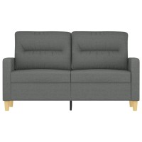 vidaXL 2-Seater Sofa Dark Gray 47.2