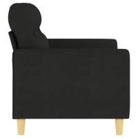 vidaXL 2-Seater Sofa Black 47.2