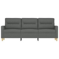 vidaXL 3-Seater Sofa Dark Gray 70.9