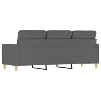 vidaXL 3-Seater Sofa Dark Gray 70.9