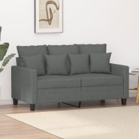 vidaXL 2-Seater Sofa Dark Gray 47.2