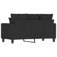 vidaXL 2-Seater Sofa Black 47.2