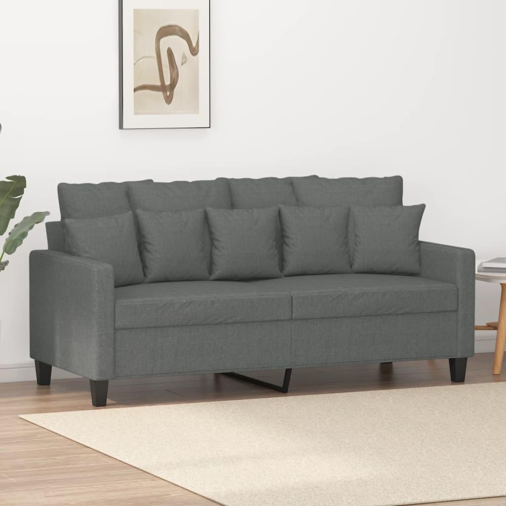 vidaXL 2-Seater Sofa Dark Gray 55.1